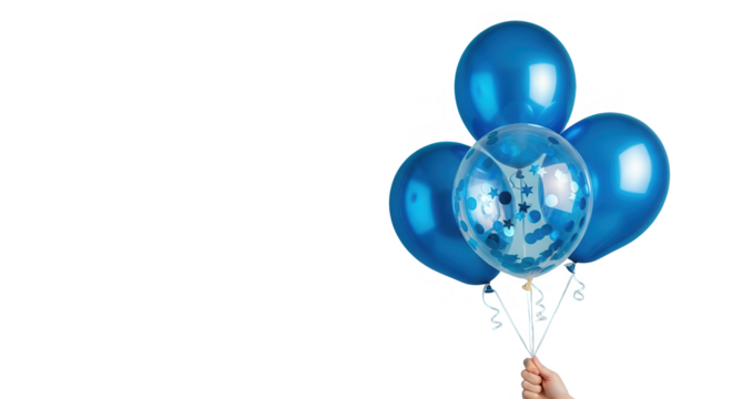 Blue balloons celebration decoration