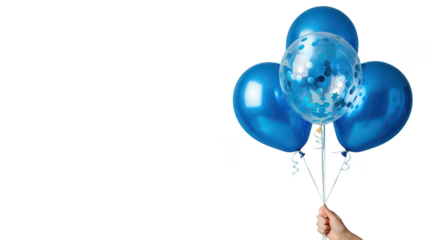 Blue balloons celebration