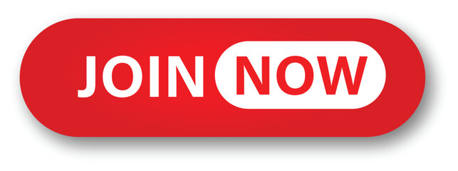 Join Now Button Label &ndash; Red Call-to-Action Vector Design for Marketing and Promotion