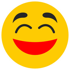 happy flat icon