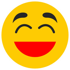 happy flat icon
