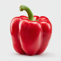 red bell pepper isolated