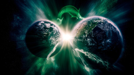 Zero Waste concept. 
Waste recycling for a clean and healthy environment.Ecology lifestyle and sustainable developments