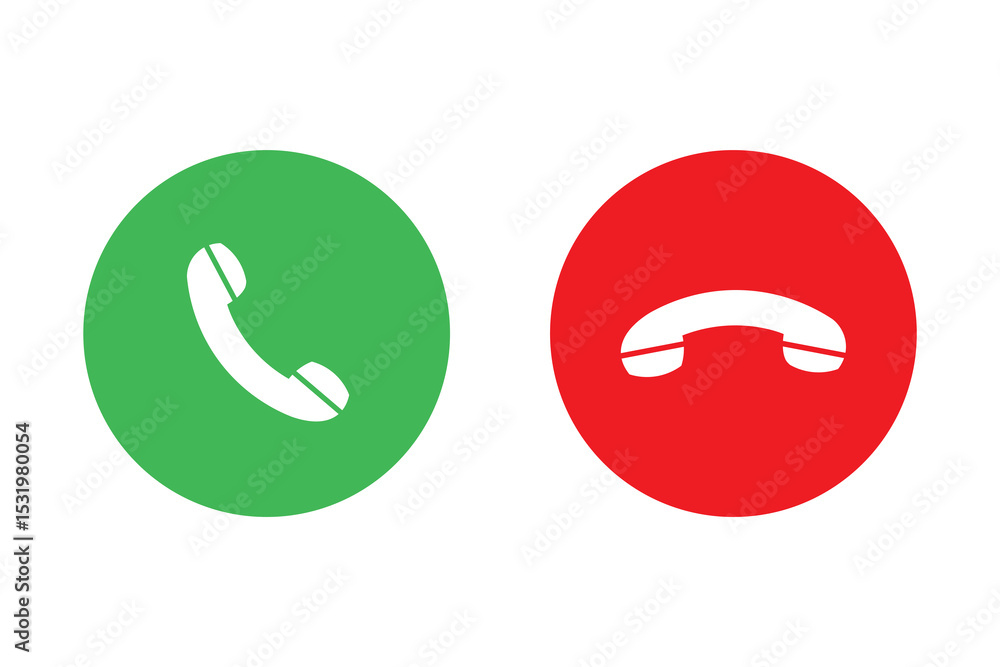 Poster phone icon in flat style isolated on white background. vector phone call sign. handset with waves. t