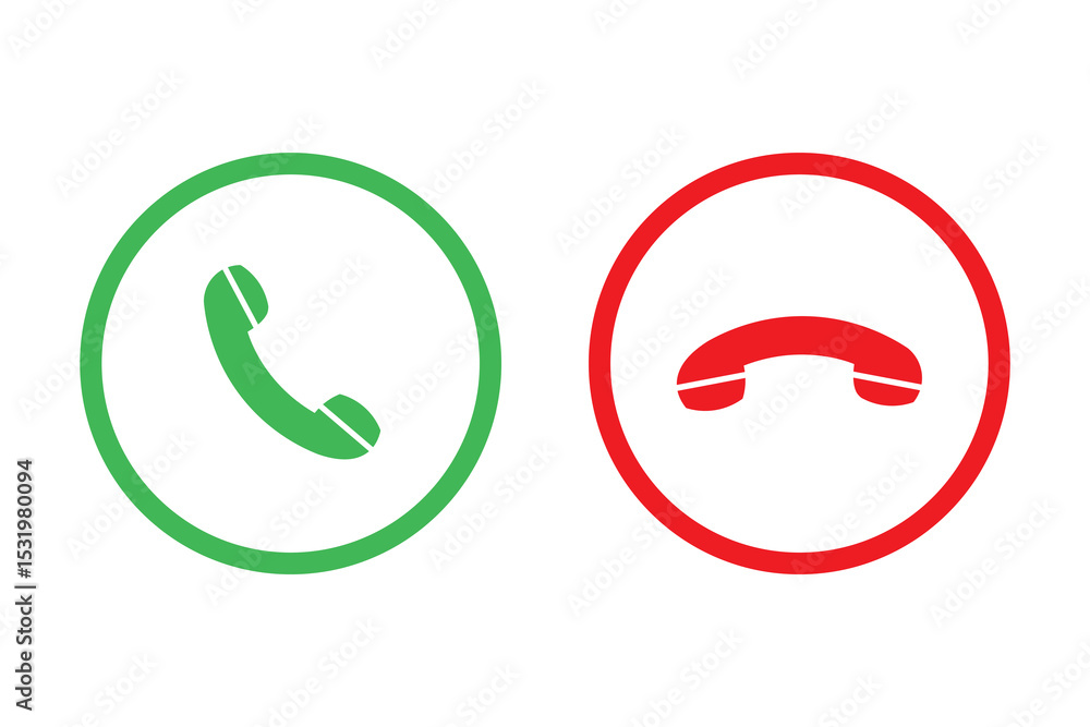 Poster phone icon in flat style isolated on white background. vector phone call sign. handset with waves. t