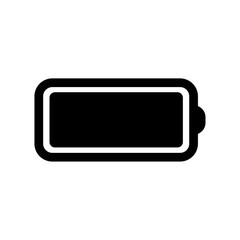 Fototapeta premium Full battery icon. White background.