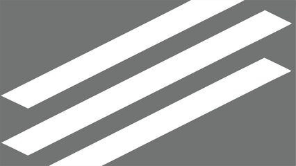 Fototapeta premium Abstract design featuring angular white stripes over a grey background for creative projects
