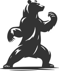 Big animal mammal vector of a bear silhouette