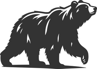 Big animal mammal vector of a bear silhouette