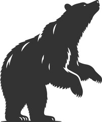 Big animal mammal vector of a bear silhouette