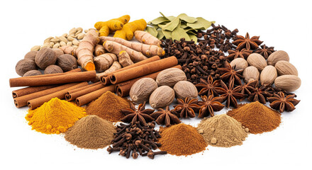 Variety of Dried Spices and Herbs