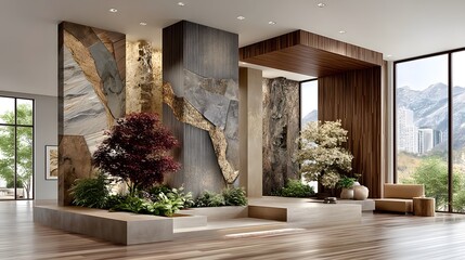 Five textured feature wall concepts high resolution picture