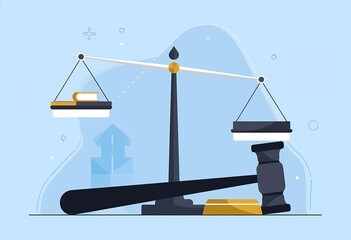 infografica sul concetto di giudizio, tribunale