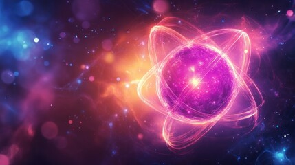 Fototapeta premium Atomic structure illustration