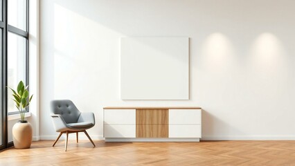 Modern minimalist living room interior design