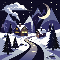 Naklejka premium Black and White Geometric Design Illustration