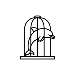  Dolphin Inside Vertical Enclosure Frame