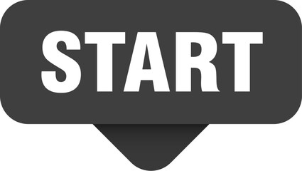 start sticker. start sign on transparent background