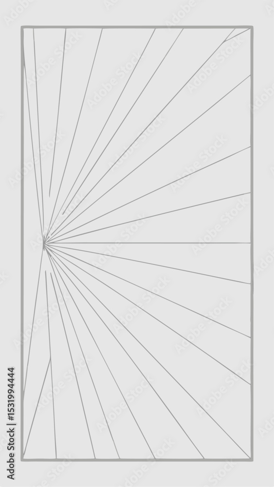 Aufkleber abstract radial lines geometric pattern design featuring transparency for versatile applications