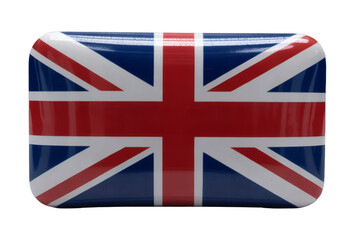 High-Quality Rectangle United Kingdom Flag Pin Badge A Stunning Union Jack Design for Collectors and Patriotics