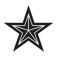 Obraz premium star icon silhouette vector illustration 
