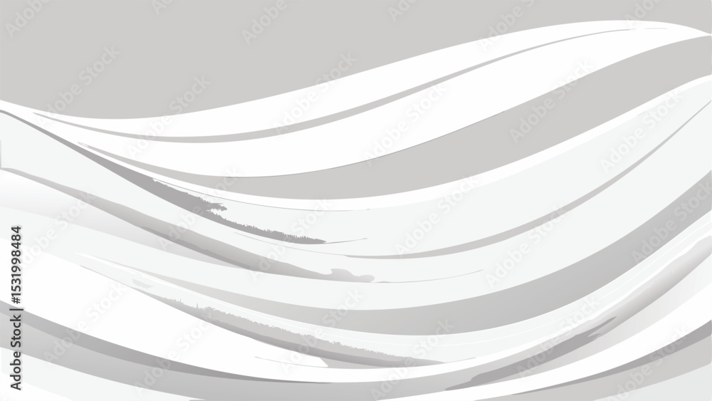 Poster abstract white wavy background with gradients and transparency suitable for design projects