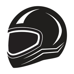 Fototapeta premium helmet and goggles icon silhouette vector illustration 