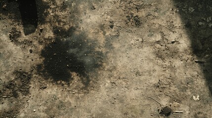 Dark Stain on Concrete Surface