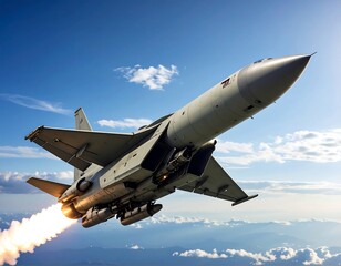 Military jet in flight