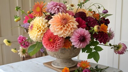  Decoration with flowers. 