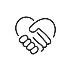 Obraz premium love and hands icon and vector design 