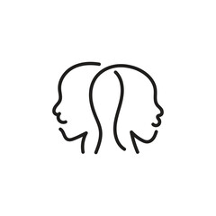 head icon and logo vector design 