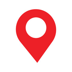 Location and map pin icon symbol. vector illustration