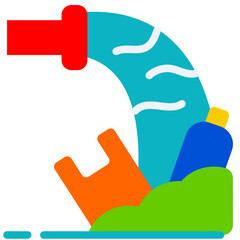 waste flat icon