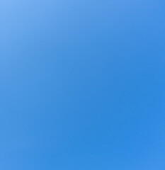 Beautiful light blue sky without clouds in the morning or afternoon on sunny day used as natural background texture in decorative art work