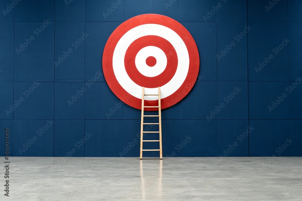 Poster target and ladder – symbolic representation of goals and progress