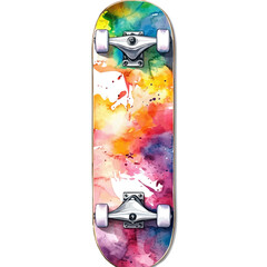 Skateboard Deck, watercolor vector, isolated on a white background. © AMIDCO