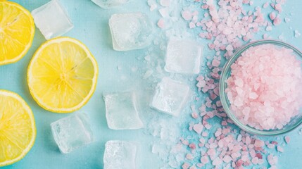 Refreshing Lemon Ice and Salt for a Summer Treat