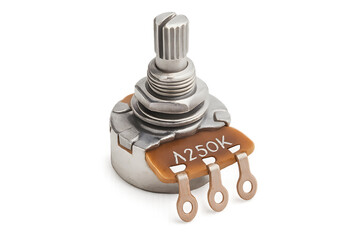 A250K Potentiometer – Precision Rotary Variable Resistor Close-Up