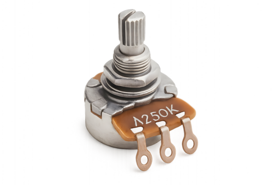 A250K Potentiometer – Precision Rotary Variable Resistor Close-Up