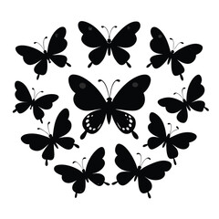 Obraz premium set of butterflies