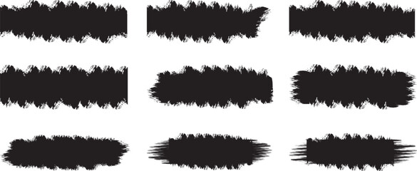 Ink brush strokes. Grunge Brush Strokes Set. Straight line vector brush strokes. Black hand. clip art. Paint splatter Paint stroke. Only commercial use.paint line textures. Grungy sketchy rectangle te