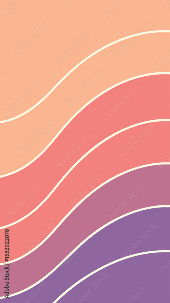 Poster abstract colorful wavy lines with transparency for graphic design projects