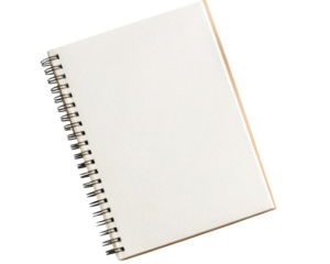 Spiral Notebook with Blank Pages isolated on transparent background
