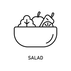 Icon a salad, isolated against a clean background.