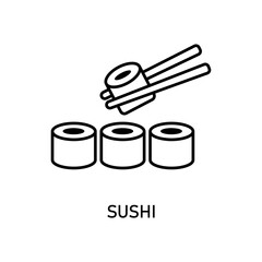 Icon a sushi, isolated against a clean background.