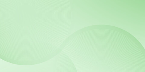 Minimalist soft Abstract Background in Gradient green and white Tones with Circles. Circle effect style geometric, abstract background.