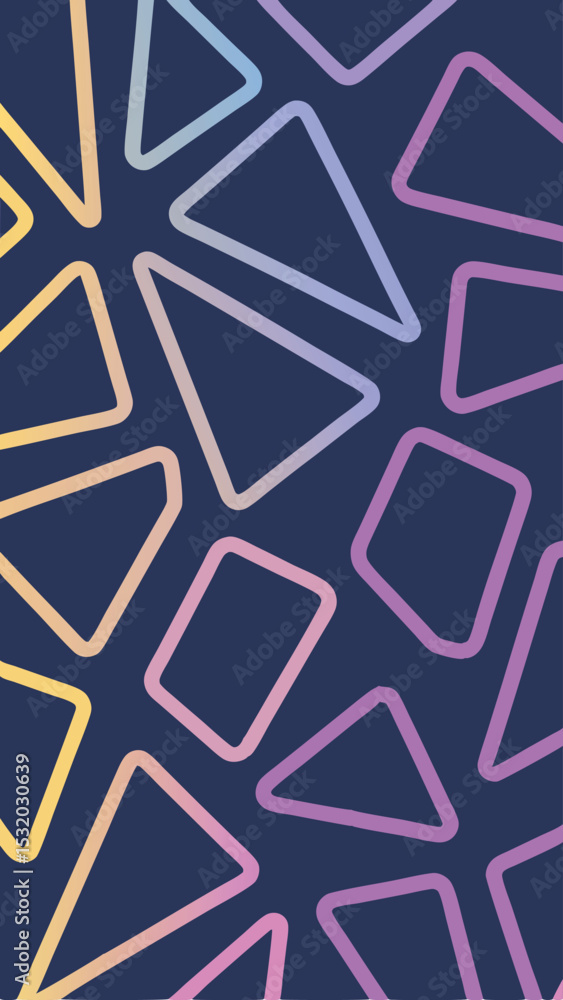 Aufkleber abstract geometric pattern in pastel colors suitable for background design projects