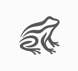 Obraz premium Stylized Frog logo for branding