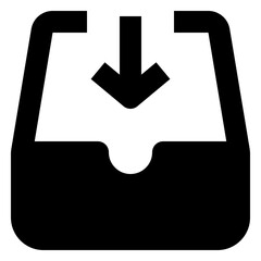 Fototapeta premium email solid icon set